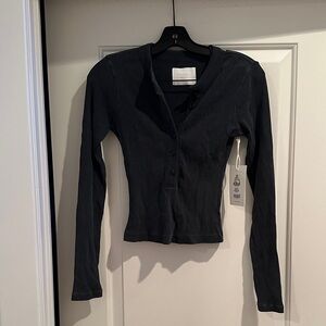 Citizens of Humanity Varra Henley in Charcoal Mineral, XS, NWT